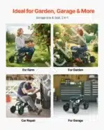 Mobili sodo kėdė-vežimėlis su įrankių krepšiu, iki 150 kg - Image 6