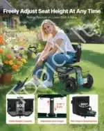 Mobili sodo kėdė-vežimėlis su pasukama sėdyne, iki 136 kg - Image 2