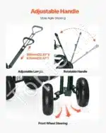 Mobili sodo kėdė-vežimėlis su pasukama sėdyne, iki 136 kg - Image 3