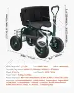 Mobili sodo kėdė-vežimėlis su pasukama sėdyne, iki 136 kg - Image 7