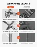 Mobilus automobilio tentas su sienelėmis (balta) 365 × 609 × 302 cm - Image 4