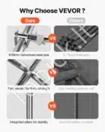 Mobilus automobilio užuovėjos tentas 305 × 609 × 287 cm ( baltos spalvos ) - Image 4