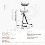 Mobilus ir tvirtas stalo pjūklų atraminis stovas – 113 kg talpa, reguliuojamas aukštis 69–109 cm - Image 3