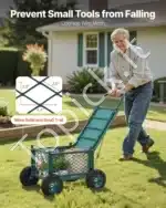 Mobilus sodo vežimėlis-sėdynė su ratukais, 180 kg - Image 5