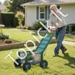 Mobilus sodo vežimėlis-sėdynė su ratukais, 180 kg - Image 8