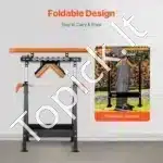 Mobilus stalo pjūklų atraminis stovas – 84–127 cm aukščio, 200 kg talpa, sulankstomas - Image 5