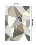 Modernus kilimas, 152,4 x 213,4 cm, antracito spalvos - Image 2