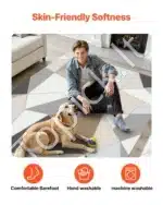 Modernus kilimas, 152,4 x 213,4 cm, antracito spalvos - Image 4