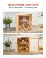 Natūralios spalvos dviejų lygių kampinė duonos dėžė - Image 5