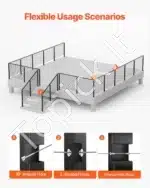 Nerūdijančio plieno trosų turėklai, laiptų turėklų stulpas, sidabras (106,7 x 5 x 2,5 cm, 1067 x 50 x 25 mm) - Image 5