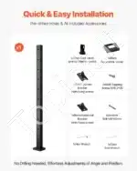 Nerūdijančio plieno trosų turėklai, turėklų stulpas, laiptų turėklai, balkono turėklai (914 x 25,4 x 50,8 mm) - Image 6