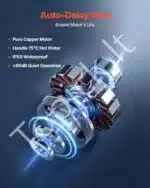 Nuotekų pakėlimo stotelė su smulkintuvu, 500 W / 110 L/min - Image 4