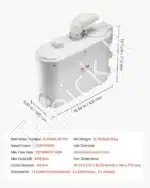 Nuotekų pakėlimo stotelė su smulkintuvu, 500 W / 110 L/min - Image 6