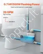 Nuotekų pakėlimo stotelė su smulkintuvu, 500W - Image 2