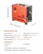 PCP Oro Kompresorius 800 W su Dvigubu Cilindru – 4500 PSI / 30 MPa - Image 7