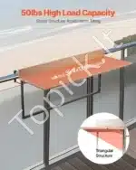 Pakabinamas sulankstomas balkono stalas 1000 × 345 mm - Image 3