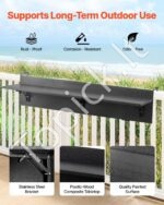 Pakabinamas sulankstomas balkono stalas 1220 × 300 mm - Image 2