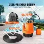 Panardinamas drenažinis siurblys, 320 W  6000 Lh - Image 4