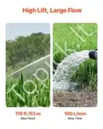 Panardinamas giluminis siurblys, 910 W / 100 L/min - Image 2