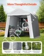 Pastogė įrankiams / garažas / sandėliukas 243,8 x 243,8 x 229 cm - Image 6