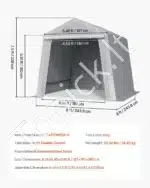 Pastogė įrankiams / garažas / sandėliukas 243,8 x 243,8 x 229 cm - Image 7