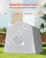 Pastogė įrankiams / garažas / sandėliukas 243,8 x 243,8 x 229 cm - Image 3