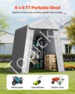 Pastogė įrankiams / garažas / sandėliukas 183 x 183 x 213 cm - Image 2