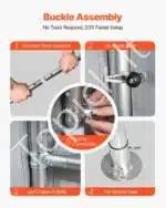 Pastogė įrankiams / garažas / sandėliukas 183 x 183 x 213 cm - Image 5