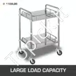 Pasukami ratukai su dviguba stabdžių sistema – 20,3 cm, 500 kg talpa, 4 vnt. - Image 5