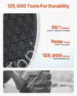 Patvarūs vyriški guminiai auliniai batai, juodi (EU 47-48) - Image 5