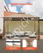 Pavėsinės tinklelis nuo uodų, 275 x 340 x 220 cm - Image 3