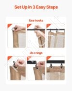 Pavėsinės tinklelis nuo uodų, 275 x 340 x 220 cm - Image 6