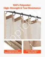 Pavėsinės tinklelis nuo uodų 275 × 275 × 211 cm - Image 4