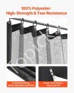 Pavėsinės tinklelis nuo uodų, 340 x 340 x 226 cm - Image 4