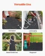 Perdirbtas guminis mulčias vejos apvadas nuo piktžolių 2,44 x 0,56 m - Image 6