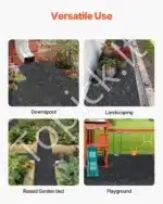 Perdirbtas guminis mulčias vejos apvadas nuo piktžolių 2,44 x 0,56 m - Image 6