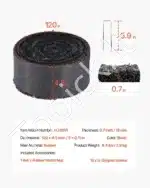 Perdirbtas guminis mulčias vejos apvadas nuo piktžolių 3 x 0,11 m x 18mm - Image 7