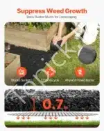 Perdirbtas guminis mulčias vejos apvadas nuo piktžolių 3 x 0,11 m x 18mm - Image 2