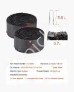 Perdirbtas guminis mulčias vejos apvadas nuo piktžolių 3 x 0,11 m - Image 7