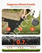 Perdirbtas guminis mulčias vejos apvadas nuo piktžolių 3 x 0,11 m - Image 2