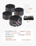 Perdirbtas guminis mulčias vejos apvadas nuo piktžolių 3 x 0,11 m - Image 7