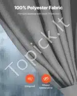 Pilkos spalvos 4 pusių pavėsinės užuolaidos 284 × 284 × 204 cm - Image 3