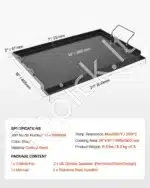 Plati grilio keptuvė iš anglinio plieno – 606 x 360 mm - Image 7