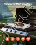 Plati grilio keptuvė iš nerūdijančio plieno – 42,5 x 27 cm - Image 6