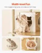 Platus kačių medis / bokštas – 600 × 600 × 1750 mm - Image 5