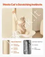 Platus kačių medis / bokštas – 600 × 600 × 1750 mm - Image 3