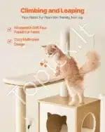 Platus kačių medis / bokštas – 600 × 600 × 1750 mm - Image 4