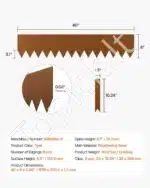 Plieninė sodo ir vejos kraštinė, 6 vnt., 1016 mm x 203 mm - Image 7