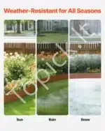 Plieninė sodo ir vejos kraštinė, 6 vnt., 1016 mm x 203 mm - Image 3