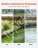 Plieninė sodo kraštinė, 10 vnt., 152,4 cm x 10,9 cm - Image 2